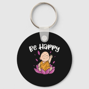 Be Happy Yoga Key Ring