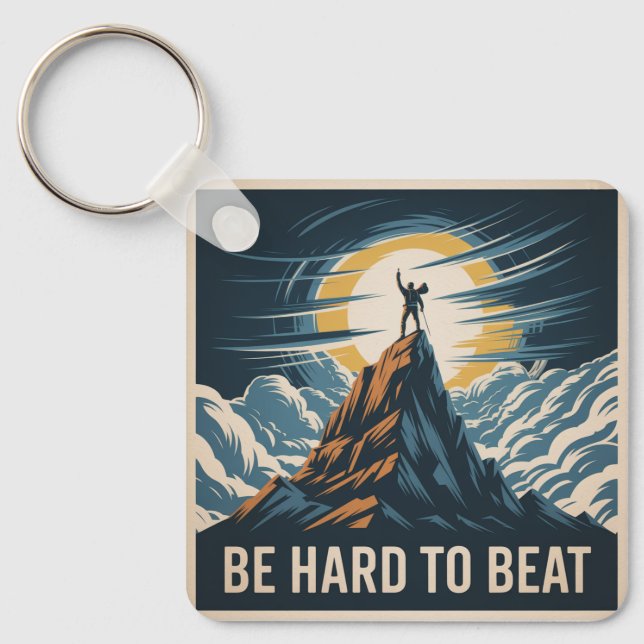 Be Hard To Beat Key Ring (Front)