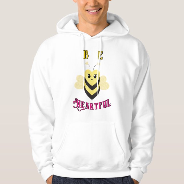 Be Heartful Day September Bee Queen Honey Heart Hoodie (Front)