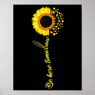 Be Here Tomorrow Mental Health Awareness Tee Shirt Poster