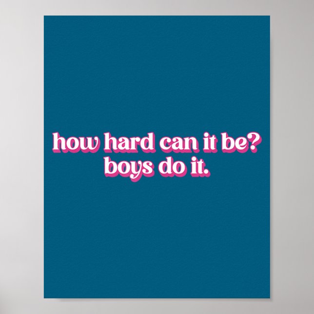 Be How Hard Can It It Poster (Front)
