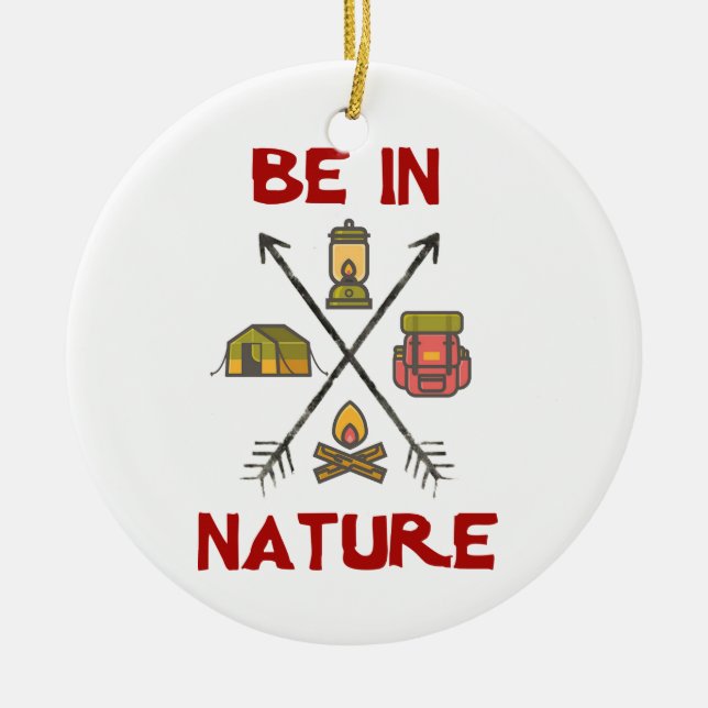 Be In Nature Ceramic Tree Decoration (Front)