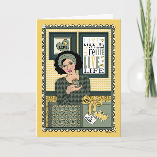 Be in the Present_C_Greeting Card (Front)