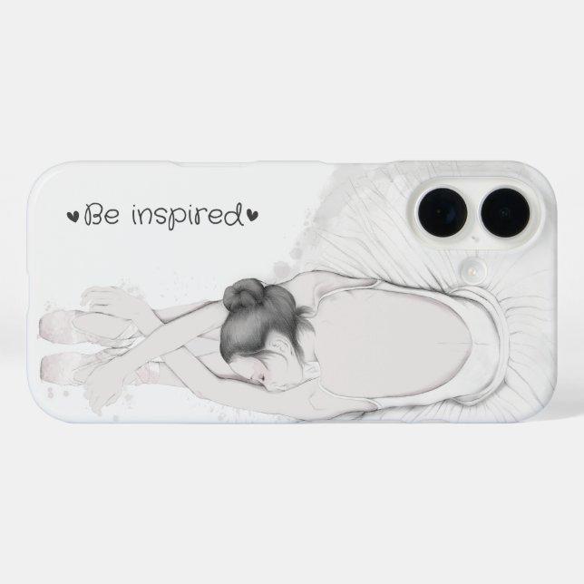 Be inspired ballerina iPhone / iPad case (Back (Horizontal))