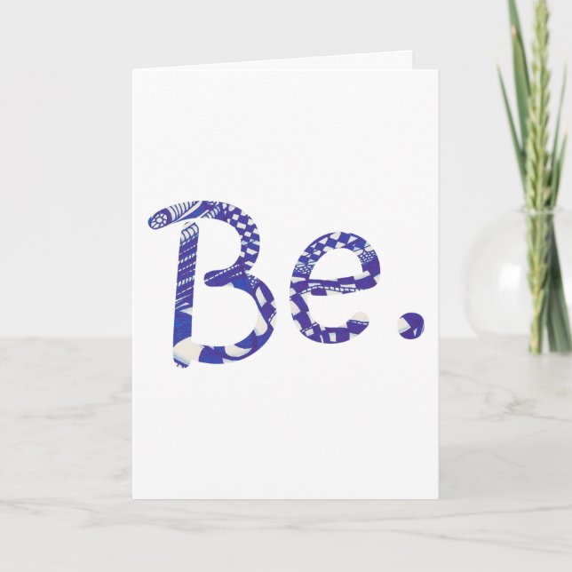 Be. inspired loved yourself greeting cards (Front)