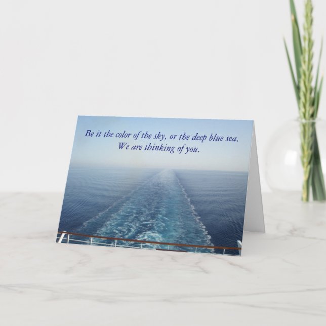 Be it the colour of the sky holiday card (Front)