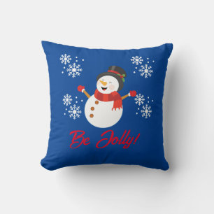 BE JOLLY SNOWMAN  CUSHION