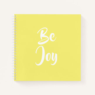 Be Joy Light Yellow Notebook