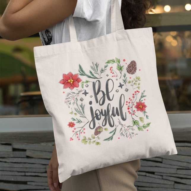 Be Joyful Christmas Tote Bag (Creator Uploaded)
