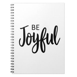 Be Joyful Gospel Graphics Aesthetic Christian Notebook
