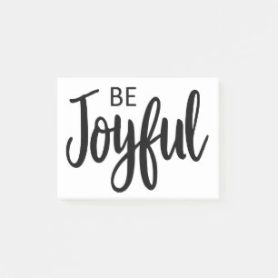 Be Joyful Gospel Graphics Aesthetic Christian Post-it Notes