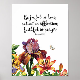 Be Joyful in Hope,Patient in Affliction, Faithful Poster