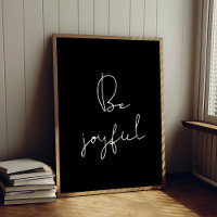 Be joyful white font