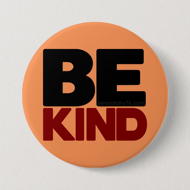 Be Kind 7.5 Cm Round Badge (Front)