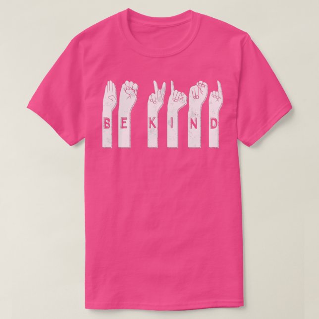 Be Kind American Sign Language 1 T-Shirt (Design Front)