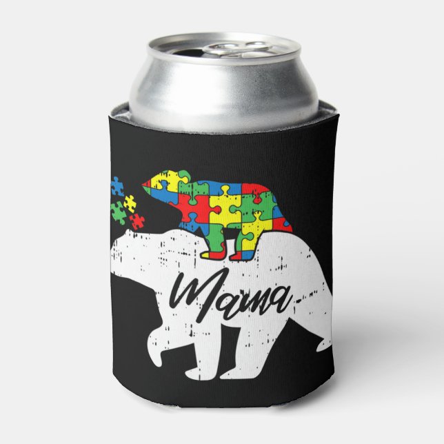 Be kind and support those who have autism by getti can cooler (Can Front)