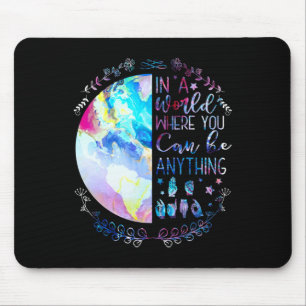 Be Kind Asl Alphabet American Sign Language Deaf A Mouse Mat