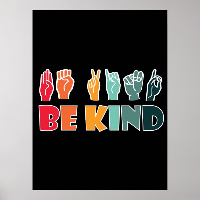 Be Kind ASL American Sign Language (Front)