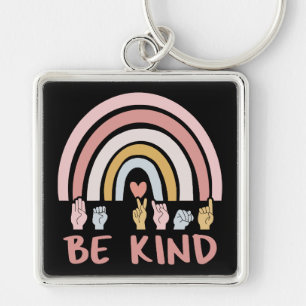 Be Kind ASL III - American Sign Language Key Ring