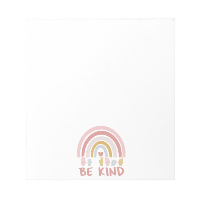 Be Kind ASL III - American Sign Language Notepad (Front)
