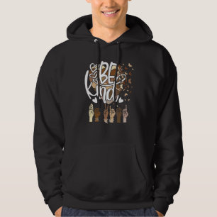 Be Kind Asl Sign Language Inspirational Teacher Ki Hoodie