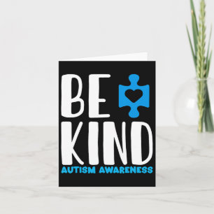 Be Kind Autism Awareness Card