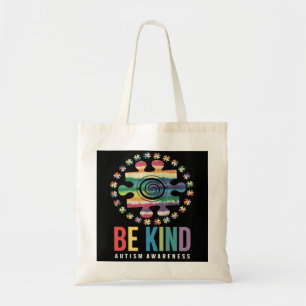 Be Kind Autism Awareness Colourful Design Tote Bag
