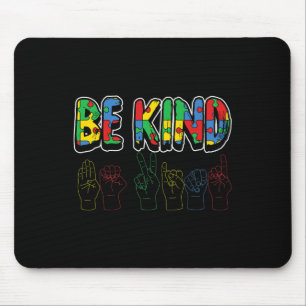 Be Kind Autism Awareness Cute Boys Girls Toddlers Mouse Mat