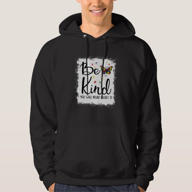 Be Kind Autism Awareness In April We Wear Blue For Hoodie (Front)