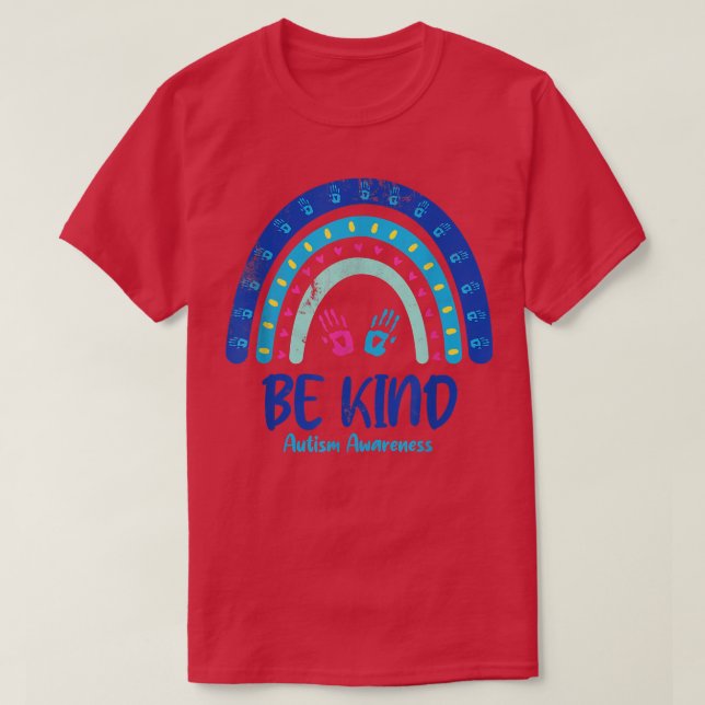 Be Kind Autism Awareness Month 442 T-Shirt (Design Front)