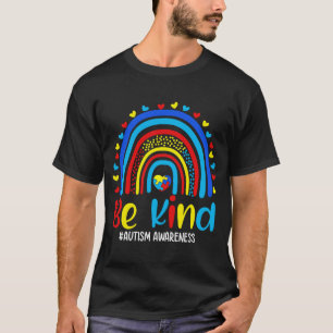 Be Kind Autism Awareness Month Puzzle Piece Heart  T-Shirt