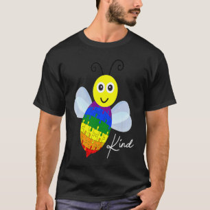 Be Kind Autism Awareness Puzzle Bee T-Shirt