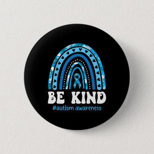 Be Kind Autism Awareness Puzzle Cute Rainbow Choos 6 Cm Round Badge