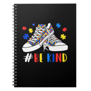 Be Kind Autism Awareness Puzzle Shoes Autism Notebook