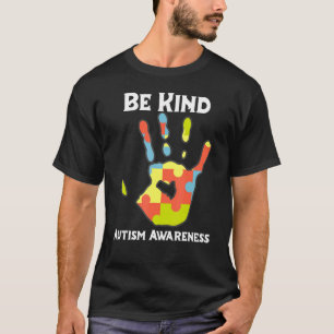 Be Kind Autism Awareness Rainbow Leopard Women Kid T-Shirt
