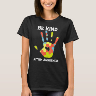 Be Kind Autism Awareness Rainbow Leopard Women Kid T-Shirt