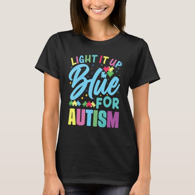 Be Kind Autism Awareness Rainbow Trendy Men Women  T-Shirt (Front)
