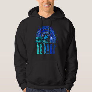 Be Kind Autism Awareness Rainbow Trendy Women Girl Hoodie
