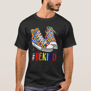 Be Kind Autism Awareness Women Men Puzzle Shoes Au T-Shirt