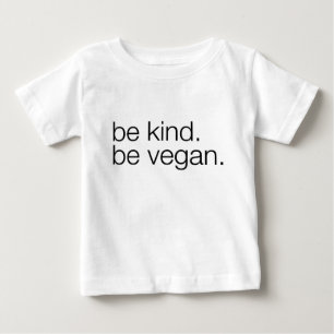 be kind be vegan baby tee