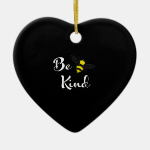 Be Kind Bee   Inspirational Kindness Bee Lover Ceramic Tree Decoration