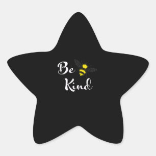 Be Kind Bee Inspirational Kindness Bee Lover Star Sticker