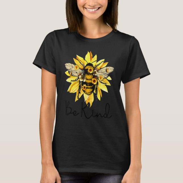 Be Kind  Bee Kind Autism Awareness Men Women Kid T-Shirt (Front)