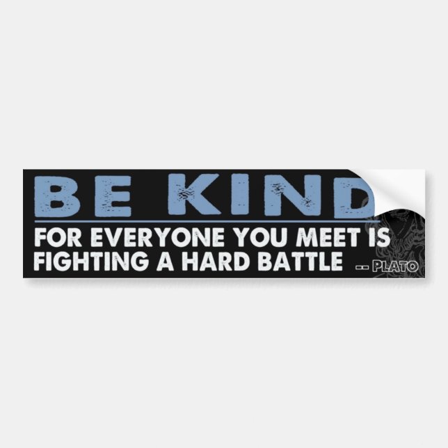 Be Kind Bumper Sticker (Front)