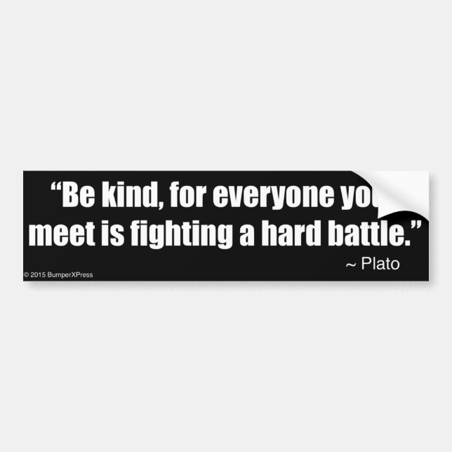 Be Kind Bumper Sticker (Front)