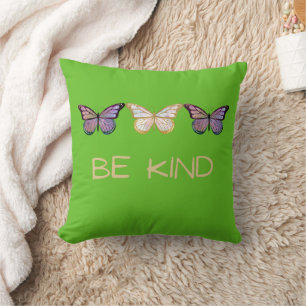 Be Kind Butterflies Cushion