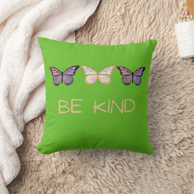 Be Kind Butterflies  Cushion (Blanket)