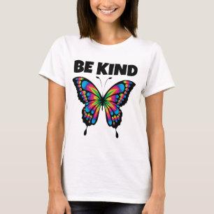 BE KIND BUTTERFLY LADIES T-SHIRT