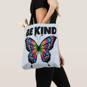 BE KIND BUTTERFLY TOTE PURSE BAG