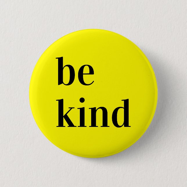 Be kind Button gift. (Front)